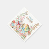 Alice Adventures in Woderland Verjaardags Tea Part Servet (Hoek)