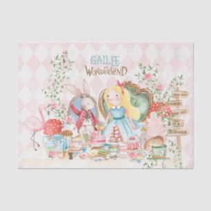 Alice Adventures in Woderland Verjaardags Tea Part Tissuepapier