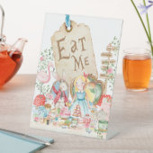 Alice Adventures in Woderland Verjaardagsthee Eet  Reclamebord Met Voetstuk (Insitu)