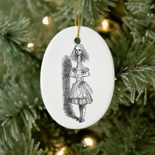  Alice Adventures in Wonderland door Tenniel Keramisch Ornament