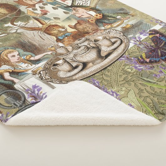 Alice Adventures in Wonderland Mad Tea Party Sherpa Deken (3/4)