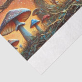 Alice and Cat Twilight Tree Talk Decoupage Tissuepapier (Detail)