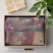 Alice and Whimsical Mushrooms Wonderland Decoupage Tissuepapier (Geschenk)