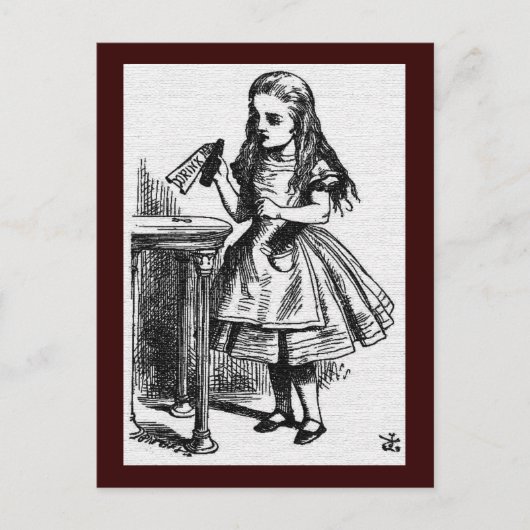 Alice au merveilleux John Tenniel Carte postale (Devant)