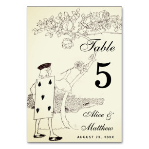Alice au pays des merveilles 5 Carte de jeu Mariag