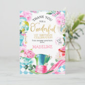 Alice Au Pays Des Merveilles A Fait Carte de remer (Debout devant)