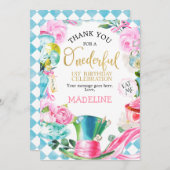 Alice Au Pays Des Merveilles A Fait Carte de remer (Devant / Derrière)