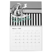 Alice au pays des merveilles calendrier de 12 mois (Feb 2026)