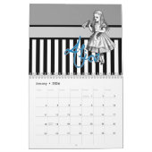 Alice au pays des merveilles calendrier de 12 mois (Jan 2026)