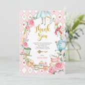 Alice au pays des merveilles Carte de remerciement (Debout devant)