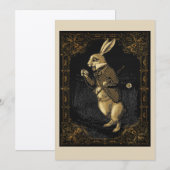 Alice au pays des merveilles Carte d'invitation (Devant / Derrière)