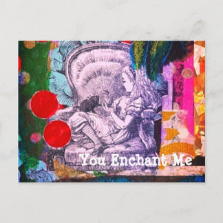 Alice au pays des merveilles Carte postale de styl