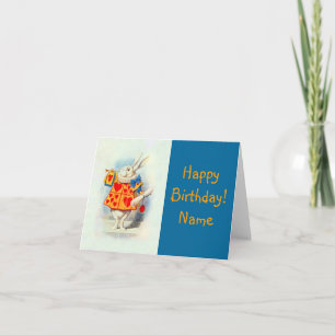 Alice au pays des merveilles ~ Carte Rabbit Coeurs