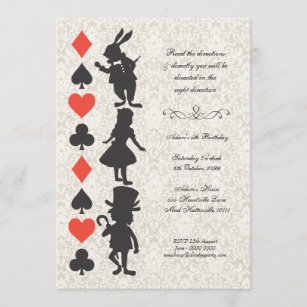 BC Worldwide Ltd fait à la main 3D pop up carte Alice au pays des merveilles anniversaire enfant enfant fête invitation thé mariage anniversaire Saint-Valentin douche nuptiale 