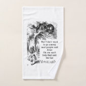 Alice au pays des merveilles; Cheshire Cat avec Al (Serviette à main)