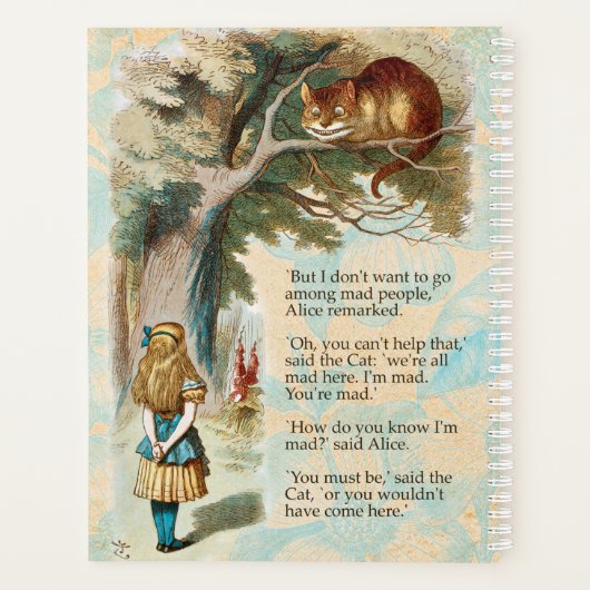 Alice au pays des merveilles Cheshire Cat Mad (Dos)