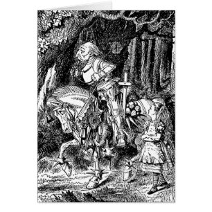 Alice au Pays des Merveilles Chevalier Blanc à Che