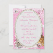 Alice au pays des merveilles Collage Faire-part de (Dos)