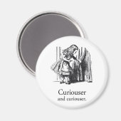Alice Au Pays Des Merveilles Curiouser Magnet Rond (Recto/Verso)