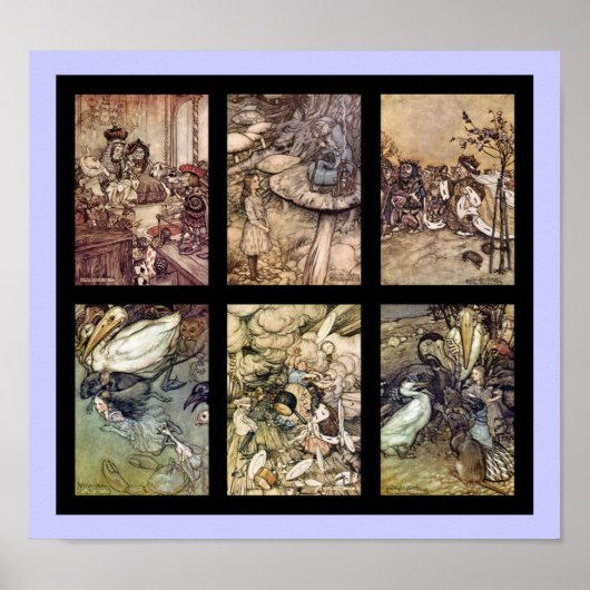 Alice Au Pays Des Merveilles Ensemble Poster vinta (Devant)