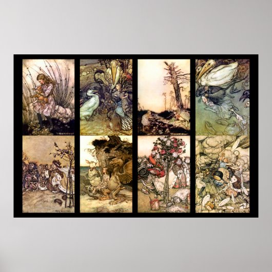 Alice Au Pays Des Merveilles Ensemble Poster vinta (Devant)