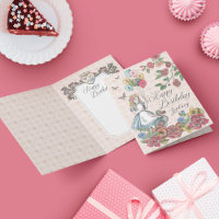 Alice au pays des merveilles Fairytale Bonne carte