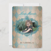 Alice au pays des merveilles - Invitation (Dos)