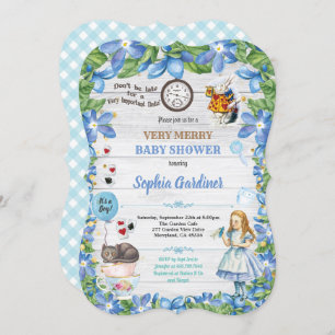 Alice au pays des merveilles invitation à la douch