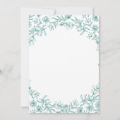 Alice au pays des merveilles Invitation à la douch (Dos)