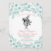 Alice au pays des merveilles Invitation à la douch (Devant / Derrière)