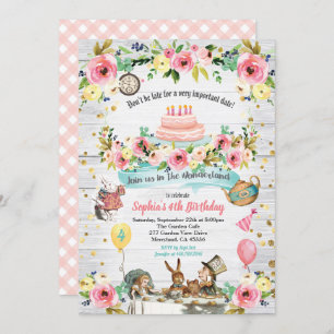 Alice au pays des merveilles Invitation à l'or