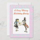 Alice Au Pays Des Merveilles Invitation Anniversai (Dos)