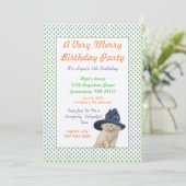 Alice Au Pays Des Merveilles Invitation Anniversai (Debout devant)