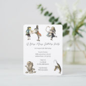 Alice Au Pays Des Merveilles Invitation Anniversai (Debout devant)