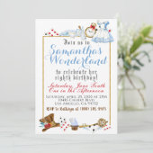 Alice au pays des merveilles Invitation d'annivers (Debout devant)