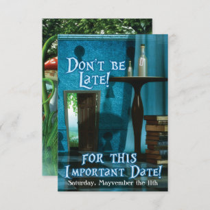 Alice au pays des merveilles Invitation de fête d'