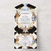 Alice au pays des merveilles Invitation de mariage (À l'intérieur)