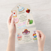 Alice au pays des merveilles Invitation de mariage (Déchirure)