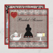 Alice au pays des merveilles Invitation du Tea Par (Devant / Derrière)