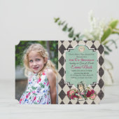 Alice au pays des merveilles Invitation photo (Debout devant)