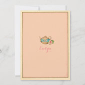 Alice au pays des merveilles invitation rose (Dos)