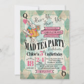 Alice au pays des merveilles Invitations d'anniver (Devant)
