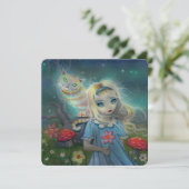 Alice au pays des merveilles Invitations de fête d (Debout devant)