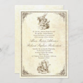 Alice au pays des merveilles invitations de mariag (Devant / Derrière)