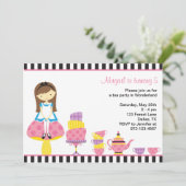 Alice au pays des merveilles Invitations de Tea Pa (Debout devant)