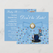 Alice au pays des merveilles Invitations du Tea Pa (Devant / Derrière)