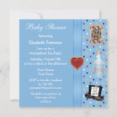 Alice au pays des merveilles Invitations du Tea Pa (Dos)