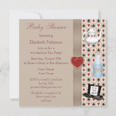 Alice au pays des merveilles Invitations du Tea Pa (Dos)