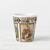 Alice Au Pays Des Merveilles Latte Mug (Devant)