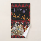 Alice au pays des merveilles Mad Cheshire Chat (Serviette à main)